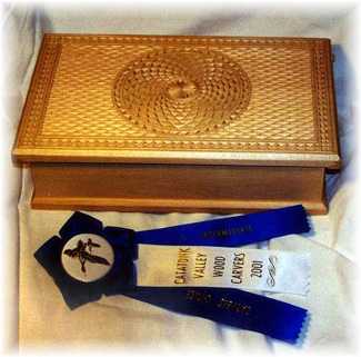 Hand carved jewelry box